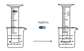 量筒中的二氧化碳气体定量实验