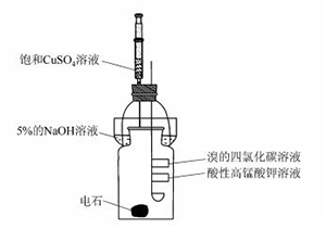 乙炔的制备与性质检验的一体化实验