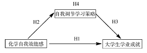 大学生的化学自我效能感对自我调节学习策略及学业成就的影响研究<sup>*</sup>